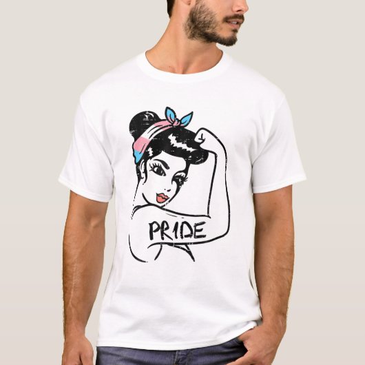 確固たる女性トランスジェンダープライドF Tシャツ (正面)