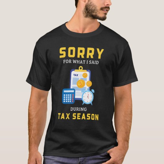 確定申告 会計 会計士 Tシャツ (正面)