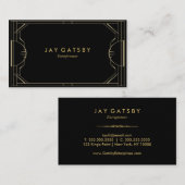 確実なアールデコかアールヌーボー 名刺 (正面/裏面)