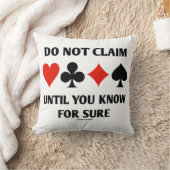 確実なカードのスーツを知るまで請求しない クッション (ブランケット)