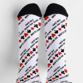 確実なカードのスーツを知るまで請求しない ソックス (上部)