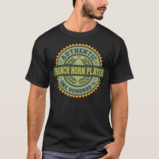 確実なフレンチ・ホルンプレーヤー Tシャツ (正面)