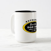 確実なベスト犬のパパの単に素晴らしいおもしろい ツートーンマグカップ (正面左)