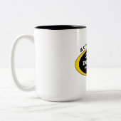 確実なベスト犬のパパの単に素晴らしいおもしろい ツートーンマグカップ (左)