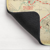 確実な1690人の海賊地図(装飾と) マウスパッド (コーナー)