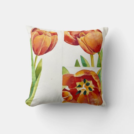 確実な2013年に3つのチューリップの勉強 クッション (正面)