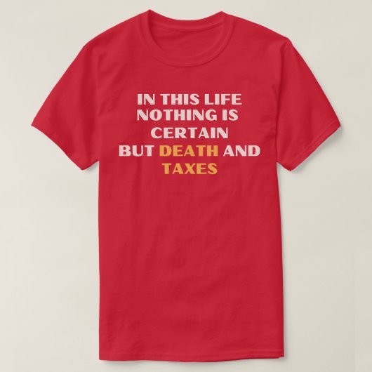 確実性 Tシャツ (デザイン正面)