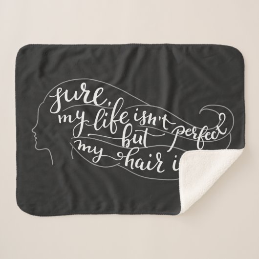 確実私の生命は完全ではないですが、私の毛はそうです シェルパブランケット (正面(横))