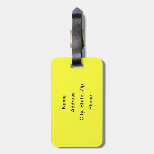 確実 ラゲッジタグ (裏面縦)