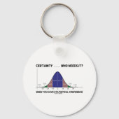 確実…誰が必要だ？統計がある場合 キーホルダー (正面)