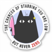 確率は低いが決してゼロではない シール (正面)