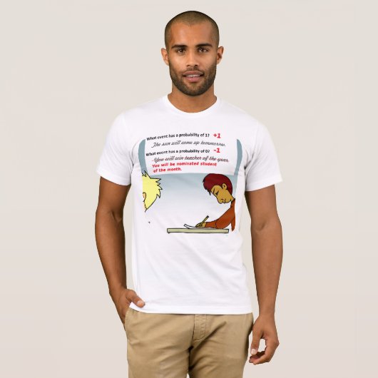 確率メンズ Tシャツ (正面フル)