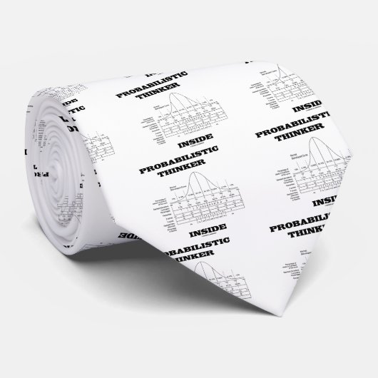 確率的な思想家の内部(鐘のカーブのユーモア) ネクタイ (ロール)