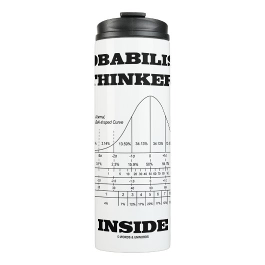 確率的シンカー内部のベルカーブユーモア タンブラー (正面)