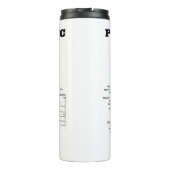 確率的シンカー内部のベルカーブユーモア タンブラー (裏面)