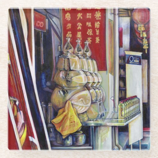 確率論的と思われる ガラスコースター (正面)