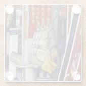 確率論的と思われる ガラスコースター (裏面)