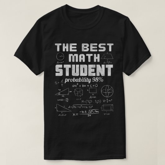 確率98%の最強の数学者 Tシャツ (デザイン正面)