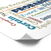 確率_表示コピー ポスター (角)