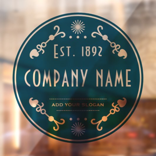 確立された事業名, 装飾的な窓のステッカー ウィンドウサイン (シート2)