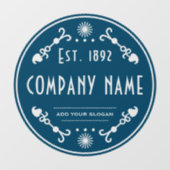 確立された事業名, 装飾的な窓のステッカー ウィンドウサイン (シート)