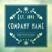 確立された事業名、装飾 ウィンドウサイン (シート3)