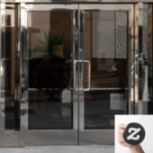 確立された事業名、装飾 ウィンドウサイン (オフィスドア)