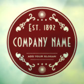 確立された事業名、装飾 ウィンドウサイン (シート3)