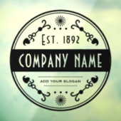 確立された事業名、装飾 ウィンドウサイン (シート3)