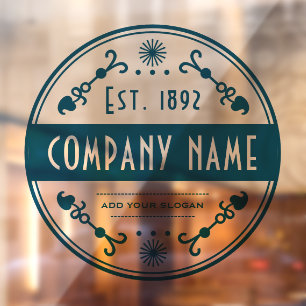 確立された事業名、装飾 ウィンドウサイン