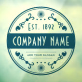 確立された事業名、装飾 ウィンドウサイン (シート3)