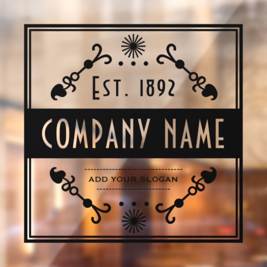 確立された事業名、装飾 ウィンドウサイン (シート2)