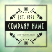 確立された事業名、装飾 ウィンドウサイン (シート3)