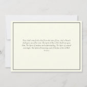 確証聖餐式ペンテコステ宗教 招待状 (裏面)