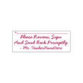 確認と署名の要求と名前をカスタムする セルフインキングスタンプ (デザイン)