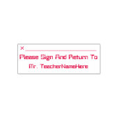 確認と署名の要求と名前をカスタムする セルフインキングスタンプ (デザイン)