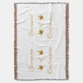 確認と聖霊の黄金聖餐式 スローブランケット (正面縦)