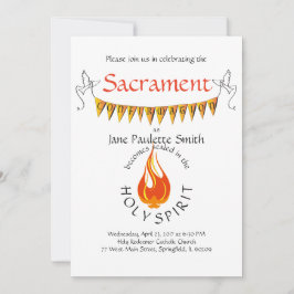 確認のお知らせ/招待状：華やか 招待状