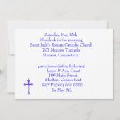 確認のお誘い 招待状 (裏面)