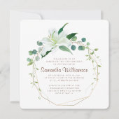 確認のジオメトリとホワモダンイトフローラ 招待状 (正面)