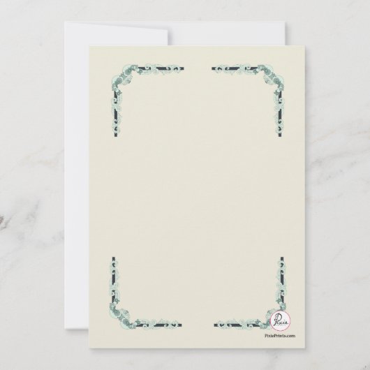 確認のヨーロッパ人のコーナー 招待状 (裏面)