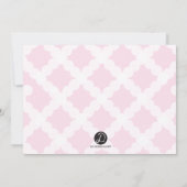 確認の女の10代の子の写真を感謝してい自分でカスタマイズ サンキューカード (裏面)