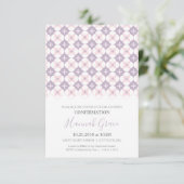 確認の招待状 - 女の子のためのカスタム招待状 招待状 (スタンド正面)