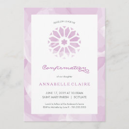 確認の招待状、女の子の宗教招待 招待状