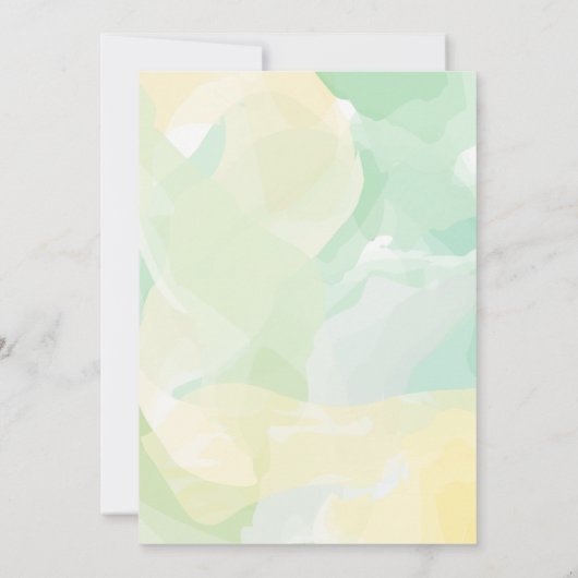 確認の招待状、女の子または男の子(双生児) 招待状 (裏面)