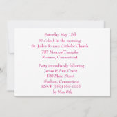 確認の招待状 招待状 (裏面)