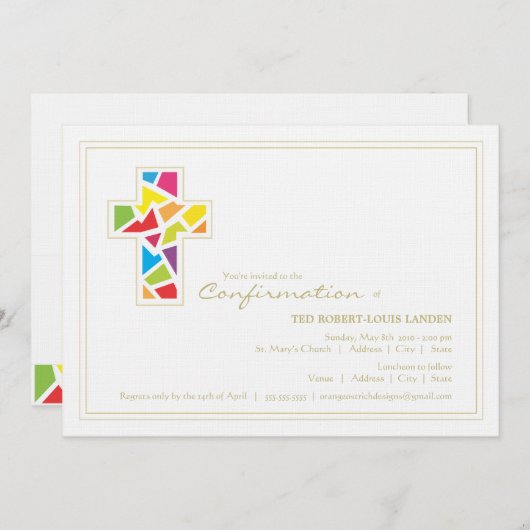 確認の招待状 招待状 (正面/裏面)