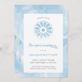 確認の招待状、男の子の宗教招待 招待状 (正面/裏面)