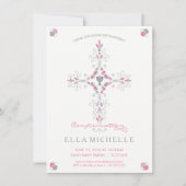 確認の招待-カスタムな招待状、女の子 招待状 (正面)