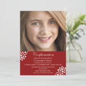 確認の書道の写真の招待状 招待状 (スタンド正面)